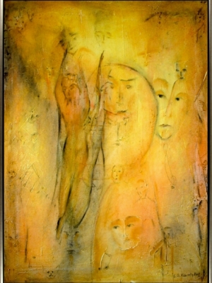 (2006) Tanz der Gesichter -50 X 60