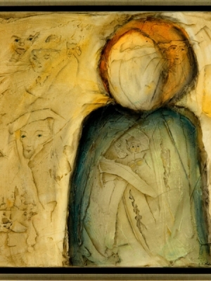 (2010) Frau mit roten Haaren -50 X 50