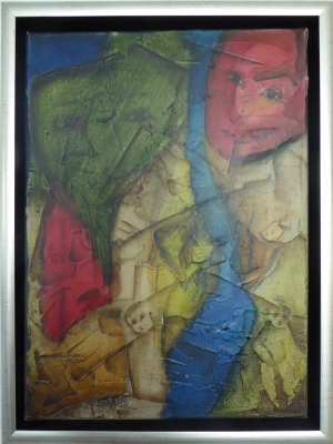 (2017)blauer Fluß-30x40